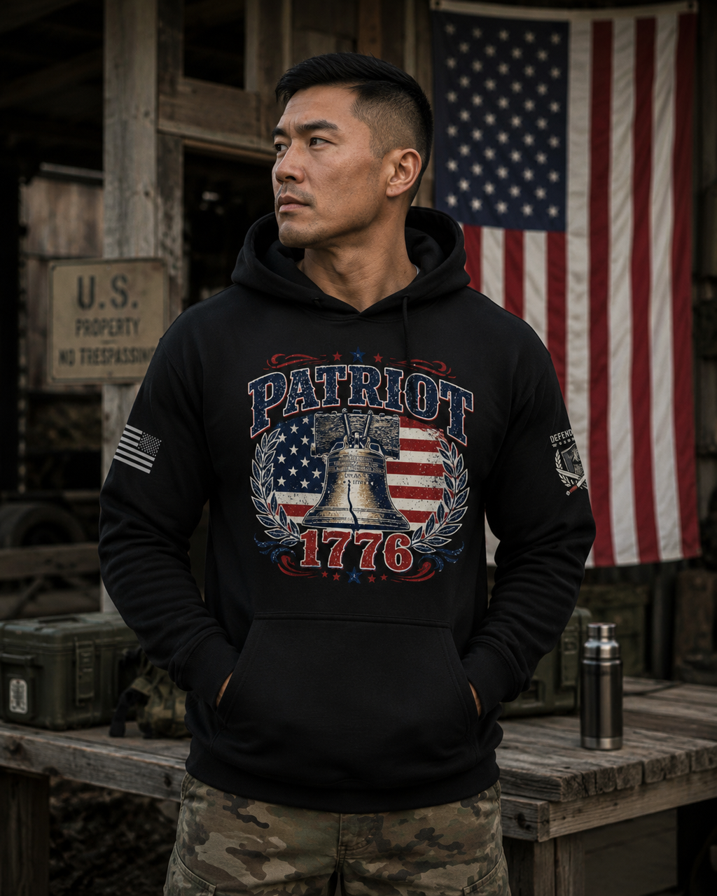 Patriot 1776 Liberty Bell Unisex Hoodie