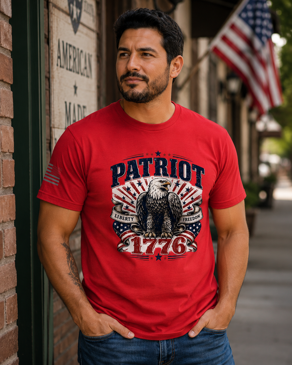 Patriot 1776 Bald Eagle Liberty & Freedom T-Shirt