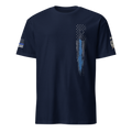 Thin Blue Line Distressed Flag Unisex Softstyle T-Shirt